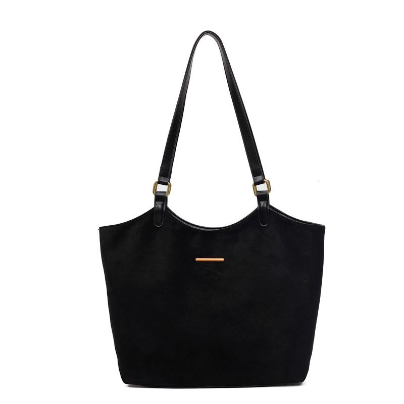 Retro large-capacity bag women's 2025 new autumn casual commuting shoulder bag simple foreign-style texture tote bag
