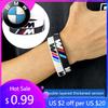 2026 Auto Sticker Logo Armband M-serie Sport Mannen Vrouwen Rubberen Handketting Voor BMW E46 E90 E60 F30 F10 E39 E36 F20 G30 G20