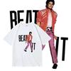 2026 Amerikanisches Michael Jackson Retro-Print Reines Rundhals Kurzarm Halbarm Oberteil Für Jungen Und Mädchen