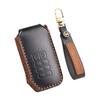 Leather Car Key Case Cover Holder Keychain Shell for Kia EV6 Seltos K5 Sorento MQ4 5 Button Remote Key Fob Holder