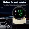 0-190Ohm Fuel Level Gauge+Water Temperature Meter with Alarm Digital 52MM Dual Gauge Oil Tank Float Sensor 100~600MM Car Custom