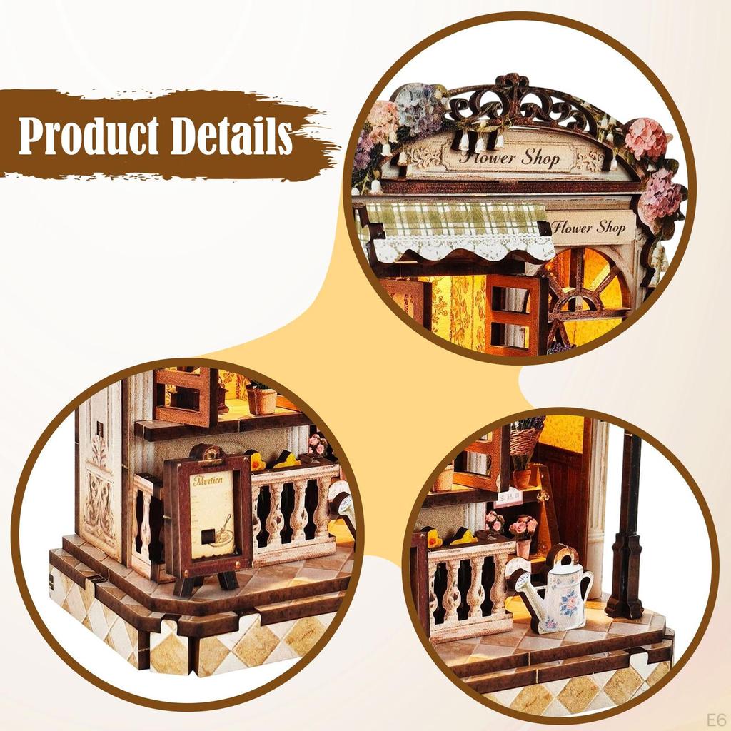 DIY Miniature Dollhouse Kit 3D Puzzle Model Hobbies Crafts Desktop Decor Handmade Doll House for