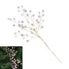 Ready-to-Place Christmas Branch Pick with Extended Stem for Decorating Tree, Wreath, Garlands, and Table Displays