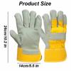 Work Gloves Cow Leather High-temperature Resistance  Welding Safety Protection Motorcycle Driver Wear-resistant Gloves