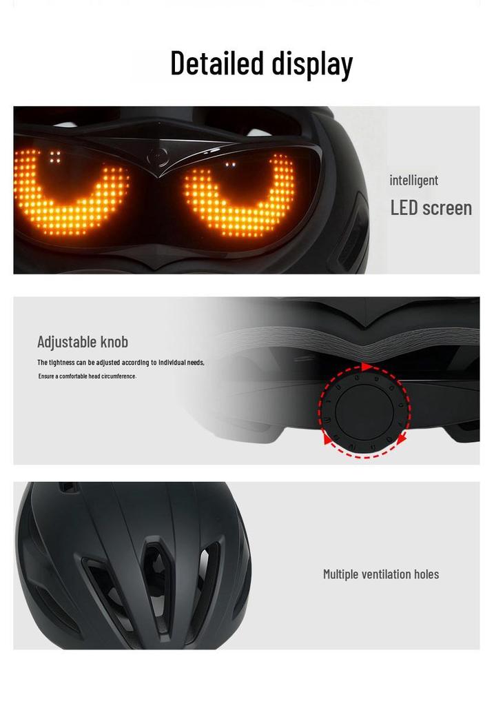 Cross-border LED Bicycle Helmet: Unisex Summer Sun Protection, Electric Scooter, Night Safety