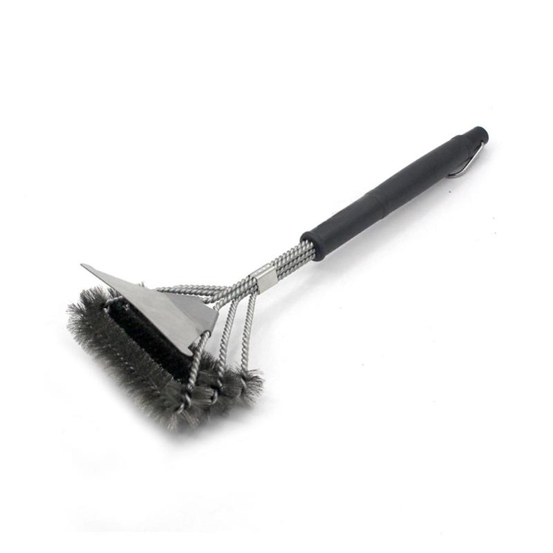 Buy 3 Heads with Scraper Wire Grill Cleaning Brushes Oven Grill