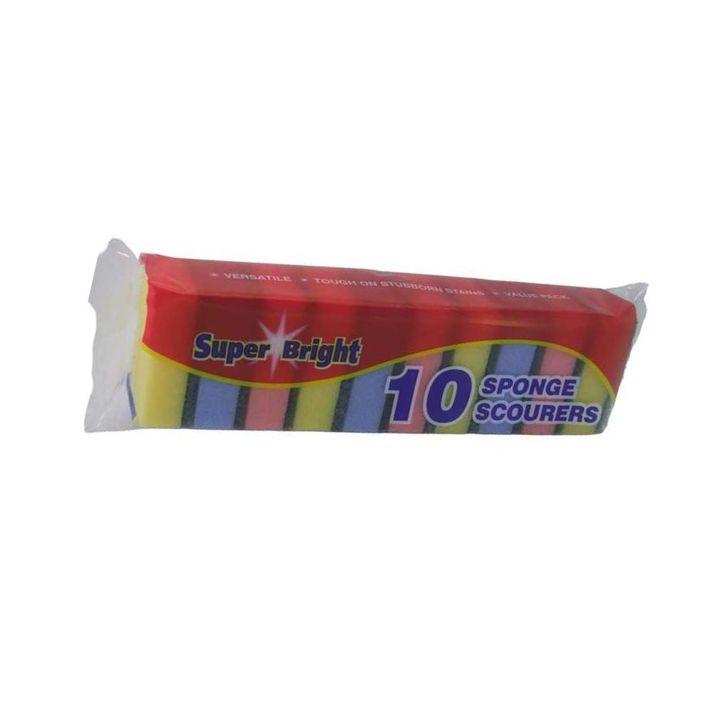 Superbright Sponge Scourers (Pack of 10)