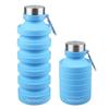 Nefeeko Collapsible Water Reusable Silicone Foldable Water Bottle for Portable Sports Water Bottle with Carabiner Bottle, BPA-Free Travel, Gym,