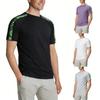 Zomer Heren Skinny IJszijde Ademend Ronde Hals Sneldrogend Kleding Casual Sport T-shirt Tops