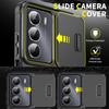 Funda For Realme C75 4G Slide Lens Protection Armor Phone Case For Realme C75 C 75 RealmeC75 Car Magnetic Ring Holder Back Cover