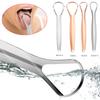 Tongue Scraper Stainless Steel tool Portable Single Layer Tongue Scraper Reusable Oral Mouth Brush Case Tongue Clean