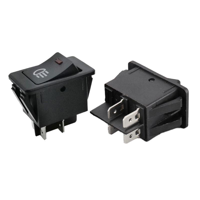 Automotive Fog Lamp Toggle Switches with LED Light And Quick Install 4 Pin 12V Fog Lamp Toggle Switches For Truck Boat