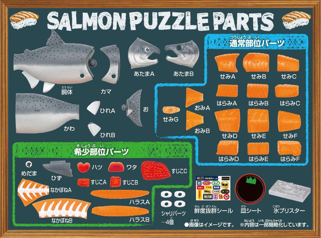 Freshness Disassembly Puzzle Set Bluefin Tuna King Salmon &