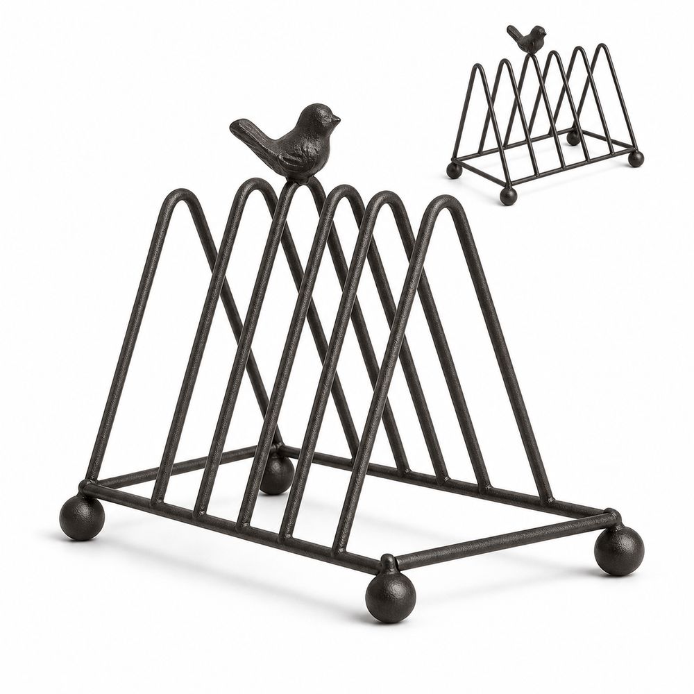 Iron Bird Dish Rack Wire Construction Pot Lid Rack New Plate Rack Desk Organizer