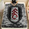 Fulham FC Pattern Flannel Blanket, High Quality Comfortable for All Seasons, Home Decor, Warmth and Comfort, Perfect for Gifts.