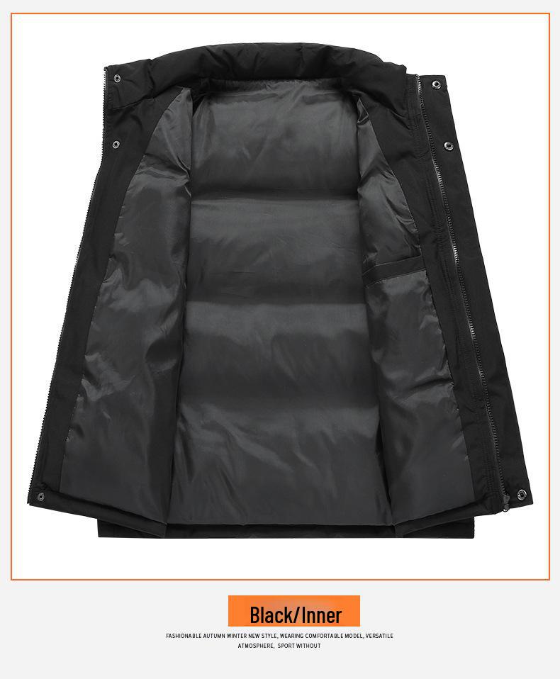 Men's Plus Size Autumn/Winter Casual Down Cotton Vest