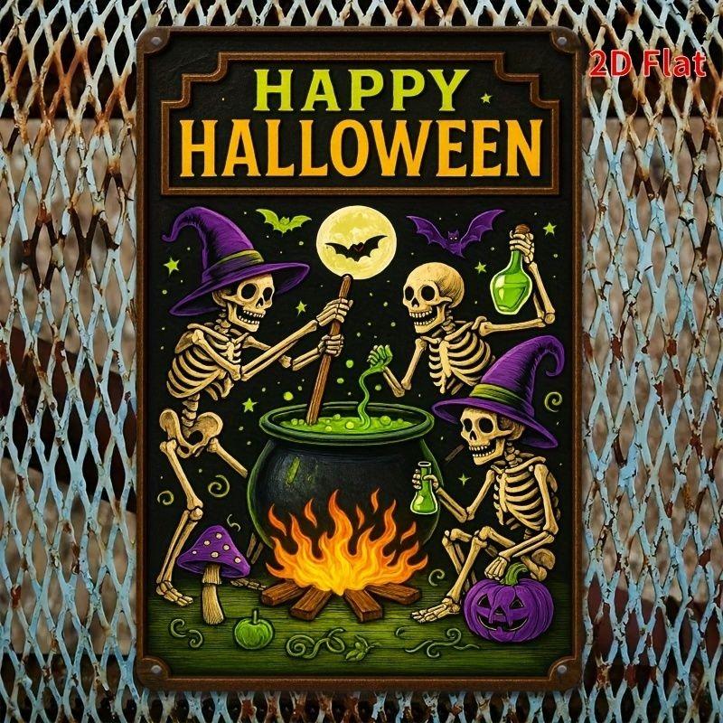 Halloween Metal Tin Sign Wall Decor 20x30cm