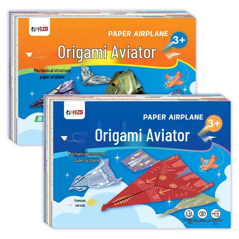 Handmade Origami Airplane Set for Kids: Educational & DIY Concentration Training Toy