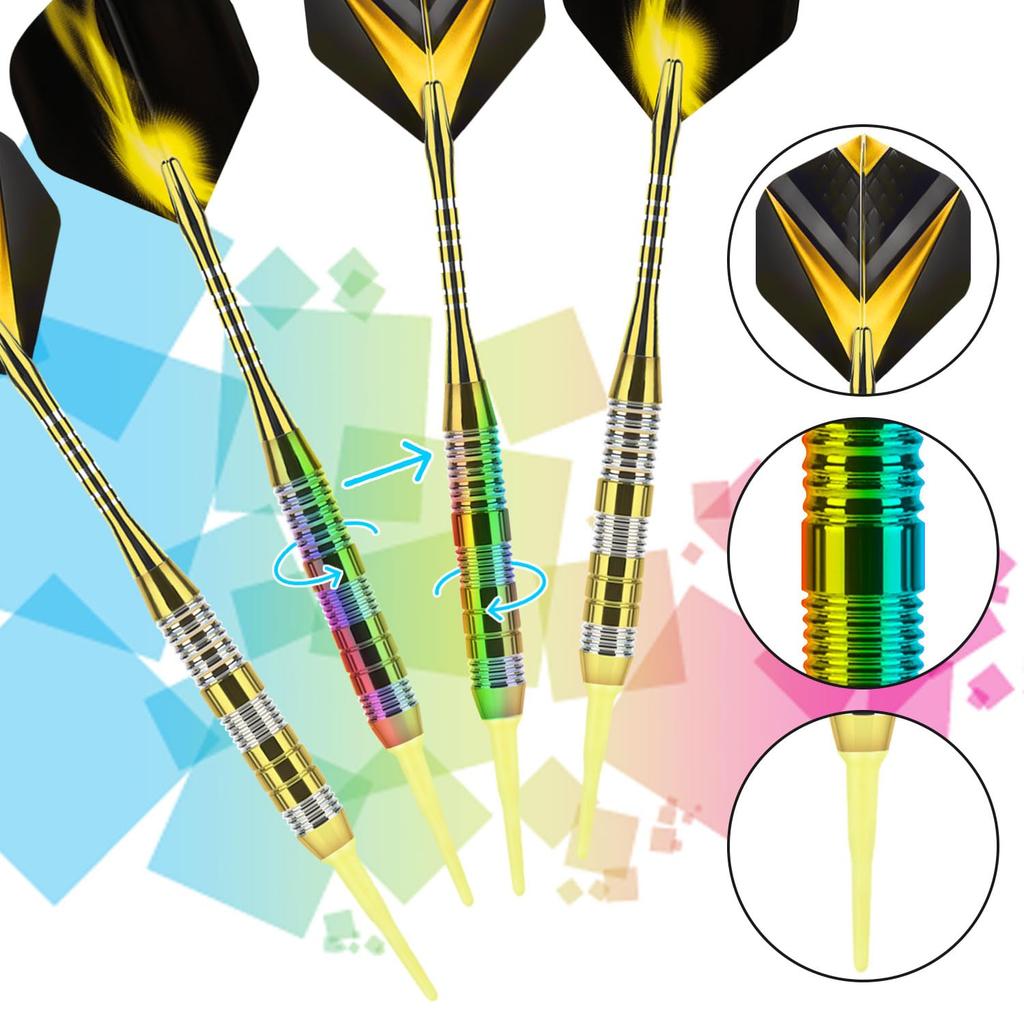 darts set copper 2BA beginner yellow