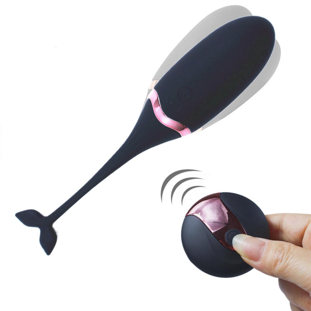 Wireless Remote Control Whale Tail Vibrating Egg for Women - Erotic Self-Pleasure Device