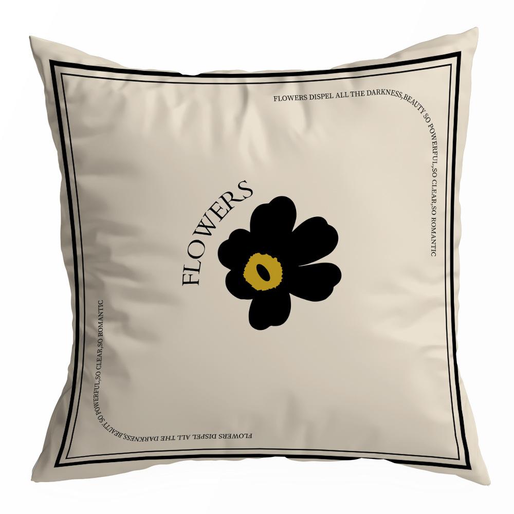 

European Style Retro Light Luxury Pillow Case Living Room Sofa Bedroom Backrest Cushion Geometric Plaid Home Decoration Pillow 45 * 45Cm