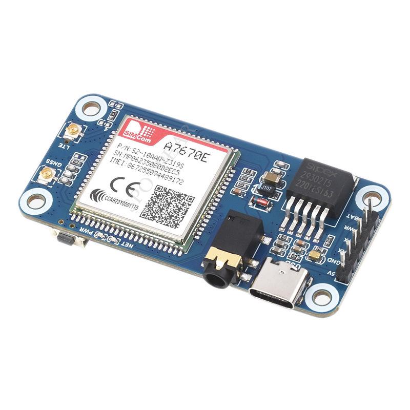 Rozšiřující deska Raspberry Pi A7670E: Síť LTE Cat-1/2G s podporou GSM/GPRS/GNSS
