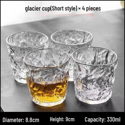 Shangqi Japanese Glacier Pattern Heat-Resistant Glass Drinking Cups