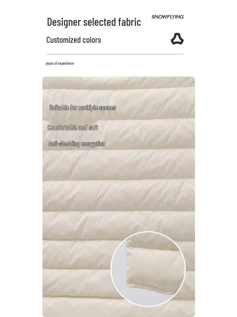 2025 Goose Down Vest: New Model, National Standard, 90% White Goose Down, Sleeveless Jacket with Down Inner Layer.