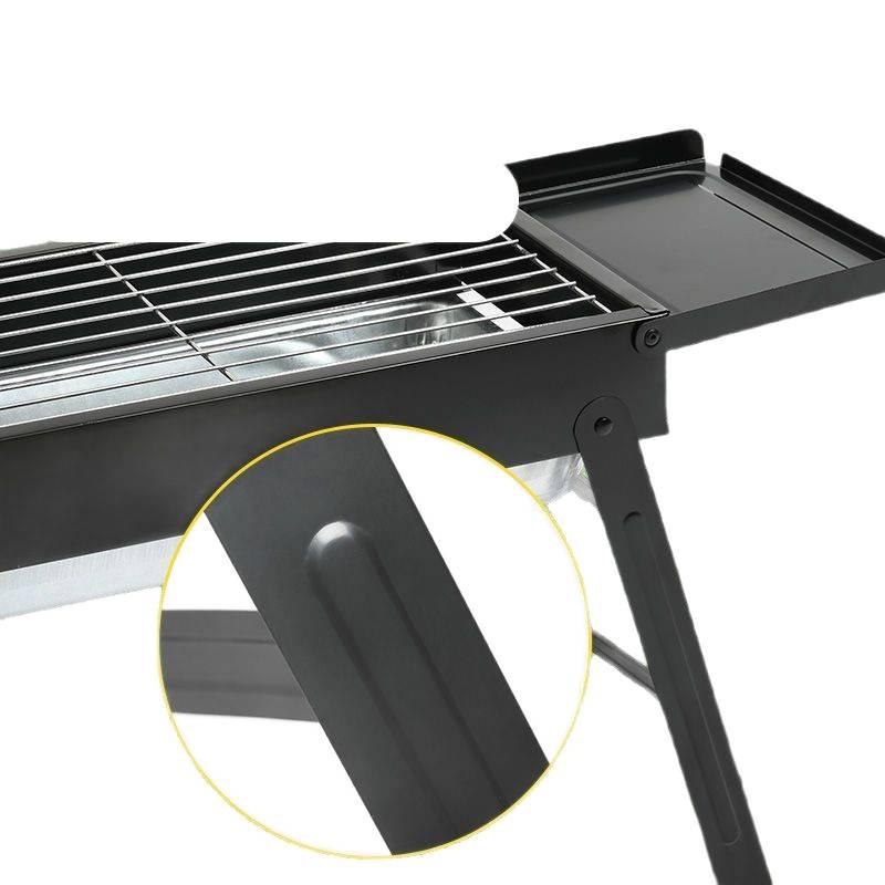 Foldable Charcoal Grill: Medium/Large Portable BBQ Rack for Home & Outdoor Use
