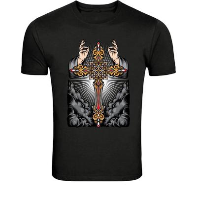 Sacred Cross Faith T-Shirt - Christian Religious Cross Graphic Tee