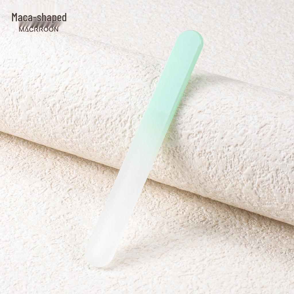9cm Double-Sided Nano Glass Nail File – Fine Grit Mini Manicure Polisher