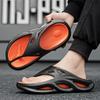 Flip Flops Men's Slippers Flat Sandals Shoes for Men Wear-resistant Ventilate Soft and Comfortable Indoor and Outdoor Beach Shoe
