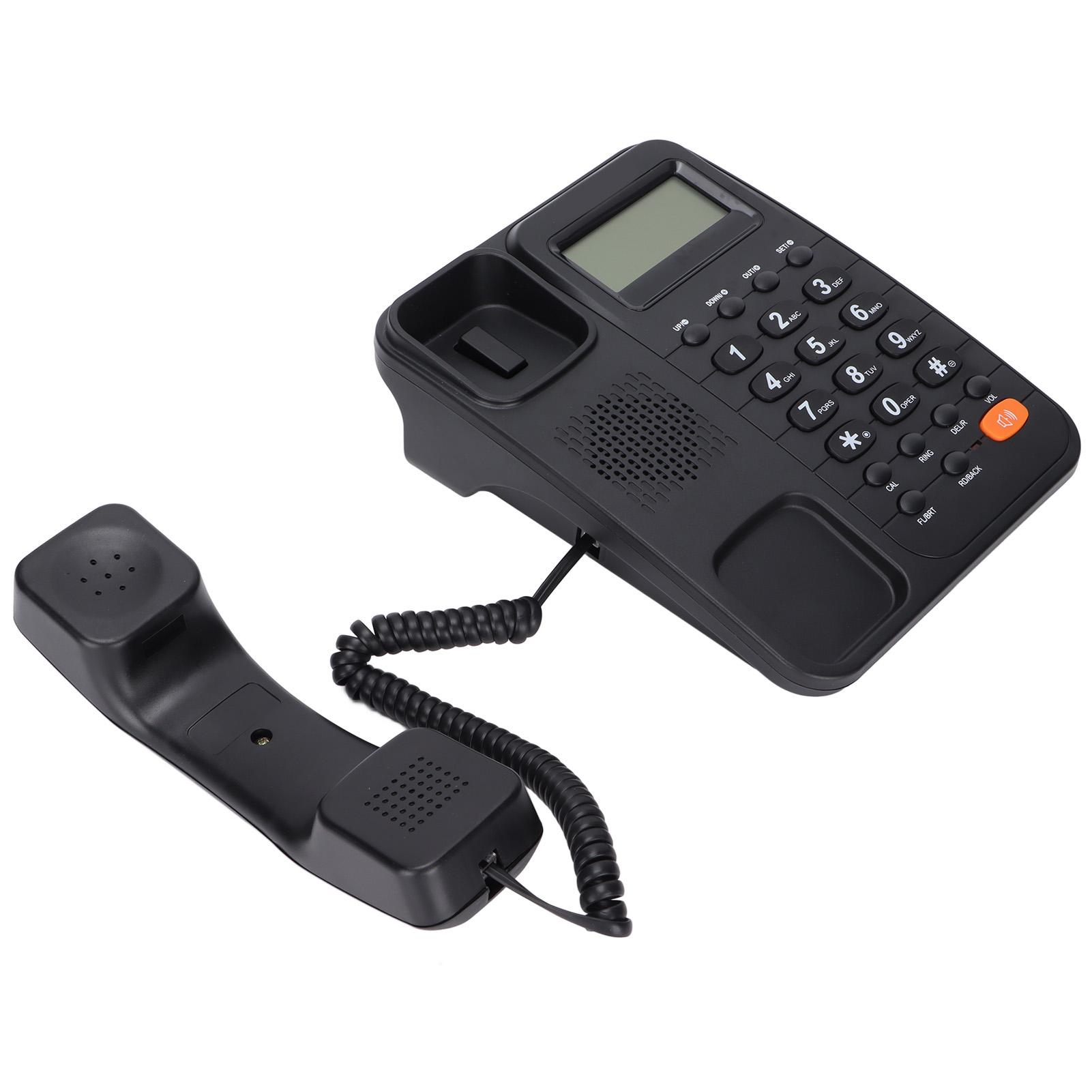 

KXT2029CID Corded Phone Wired Landline Phone with Answering System LCD Display for Home Hotel (Black )