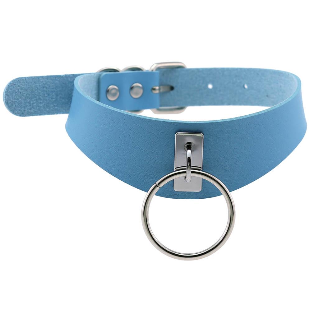 Harajuku Hip-Hop Punk O-Ring PU Leather Necklace Collar