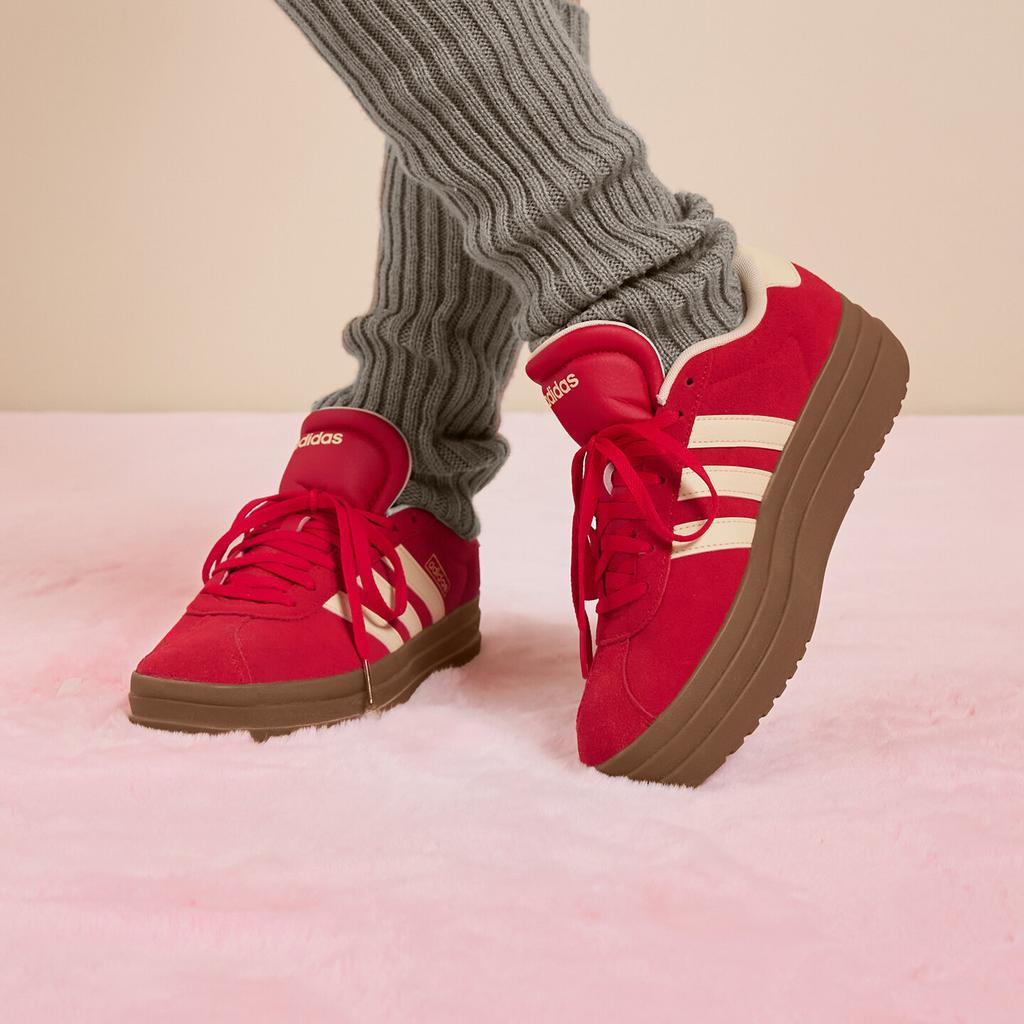 adidas VL Court Bold Niskie Trampki Armii Niemieckiej Damskie Czerwone