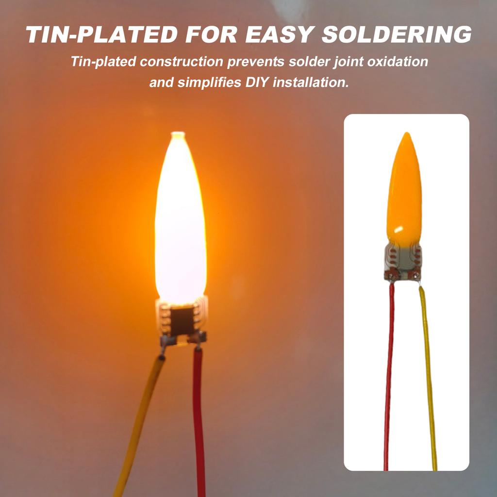 3/5/10PCS Flame Light Bulbs 2200K Diode Light Bulb Accessories LED Flame Effect Light Bulb for Halloween Christmas Decor
