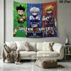 Hunter X Hunter Wall Tapestry Aesthetic Wall Hanging Printed Fabric Blanket Decorative Tapestries For Bedroom Living Room Home Decor