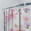 Elegant Watercolor Floral Shower Curtain Adds Charm to Your Bathroom Space Suitable for Wet &Dry Separation Waterproof  Durable