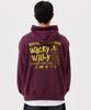 Sketch Graphic Hoodie Sweatshirt Burgundy