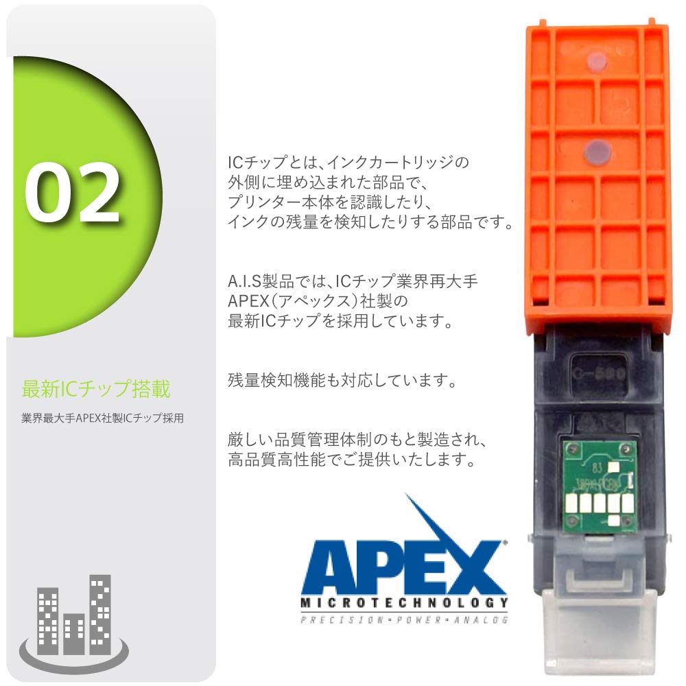Pigment Set All New Compatible Ink Cartridges with LED and Level Indicators IC Chip BCI-371XL (Black/Cyan/Magenta/Yellow) + BCI-370XLPGBK 5-Color
