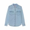Levis Solid Color Single-Breasted Denim Long Sleeve Shirt Women Shirts 86832-0049