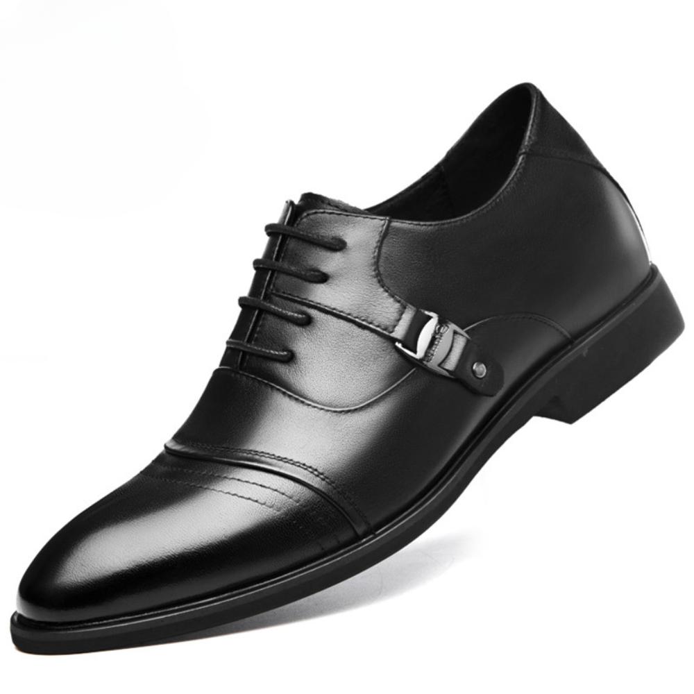 

Кожаные туфли Деловые кожаные туфли Молодежные мужские свадебные кожаные туфли Кожаные туфли с внутренним увеличением высоты 42