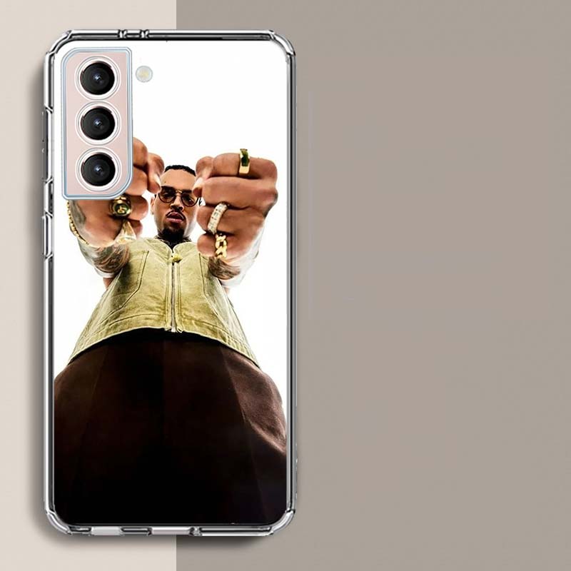 

Chris Brown American Rapper Phone Case For Samsung Galaxy S25 Edge S24 S23 FE S21 S20 S10 Plus S22 S26 Ultra Cover Clear Cases T Samsung S24 Plus