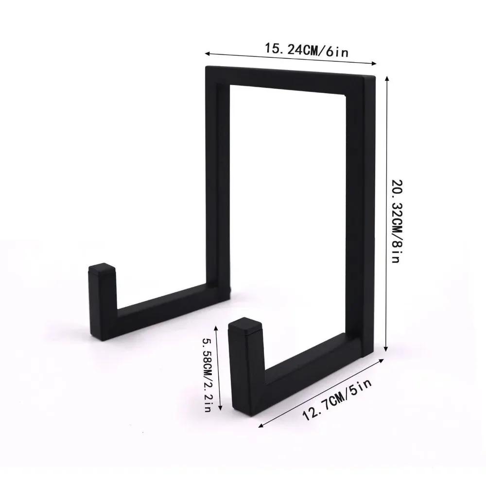 1pc Metal Vinyl Record Holder Stable Space Saving Vinyl Record Display Stand Versatile Tabletop Record Holder