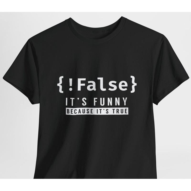 False Programmer Coding Code Coder Software T Shirt S