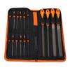 18Pcs Files Set Tool T12 Steel Metal Professional Flat Triangular Half Round Large Needle Hand File