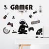 Level Up Gamer Zone Cartoon Gaming Theme Wall Decals Puzzle Game Character Cool Boy Vinyl Stickers Home Decoration For Kids Room