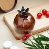 [Ceramic Pomegranate Vase] 12.7cm Contemporary Ceramic Pomegranate Vase - Decorative Piece for Your Home