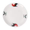 Zhishi Ceramic Rooster Dinner Plate