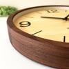 KATOMOKU muku clock 20 Walnut wall clock with continuous second hand km-137WARC 382mm (radio-controlled clock)